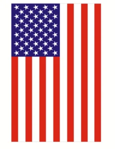 Vertical US flag