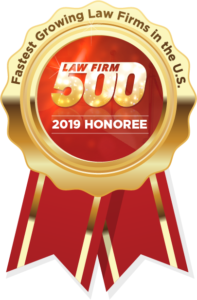 Fastest growing law firms in the U.S badge