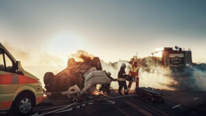 Emergency personnel respond to scene of truck accident in Connecticut