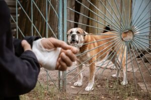 A dog attack victim considers calling a Norwich dog bite lawyer.