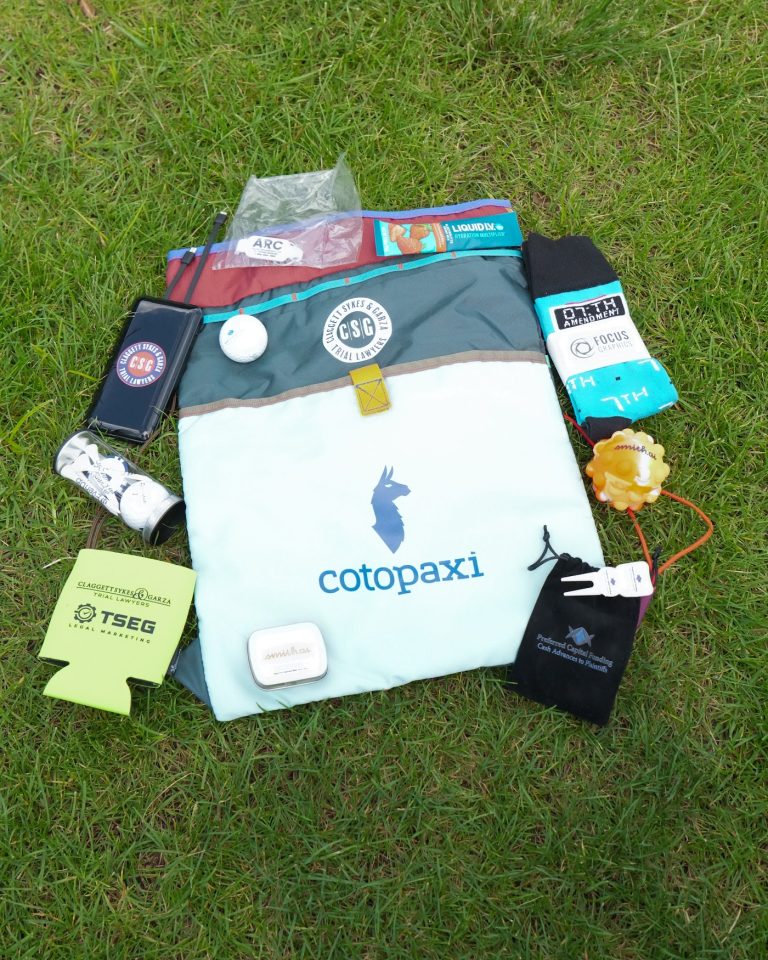 Branded gifts for golfers at Heartbeats for Hope 2026