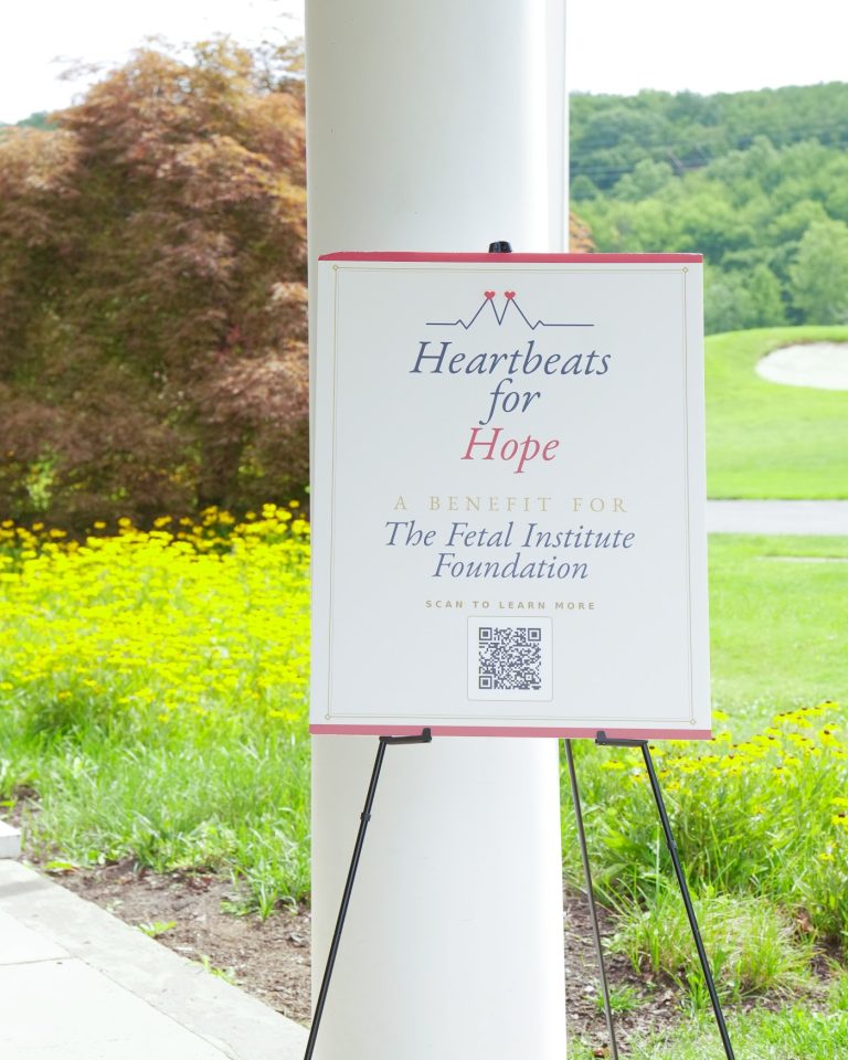 Heartbeats for Hope signage on the course at the Quintero Classic