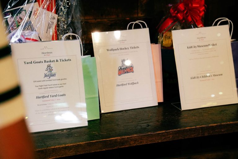 Guest gift bags at An Evening with Zac Clark and Friends